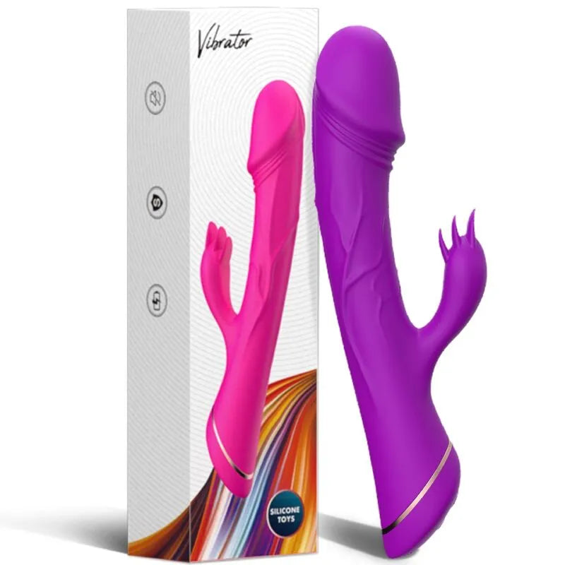 Vibromasseur Silicone Médical Étanche Rechargeable