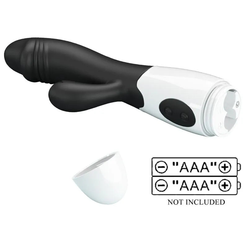 Vibromasseur Silicone Noir Stimulation Point G Et Clitoris