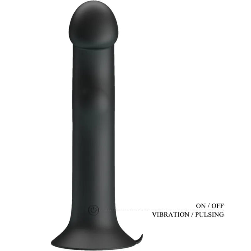 Vibromasseur Silicone Noir Ventouse Rechargeable