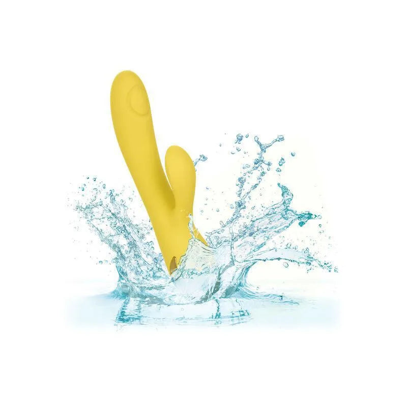 Vibromasseur Silicone Puissant Avec Stimulateur Clitoridien Rotatif