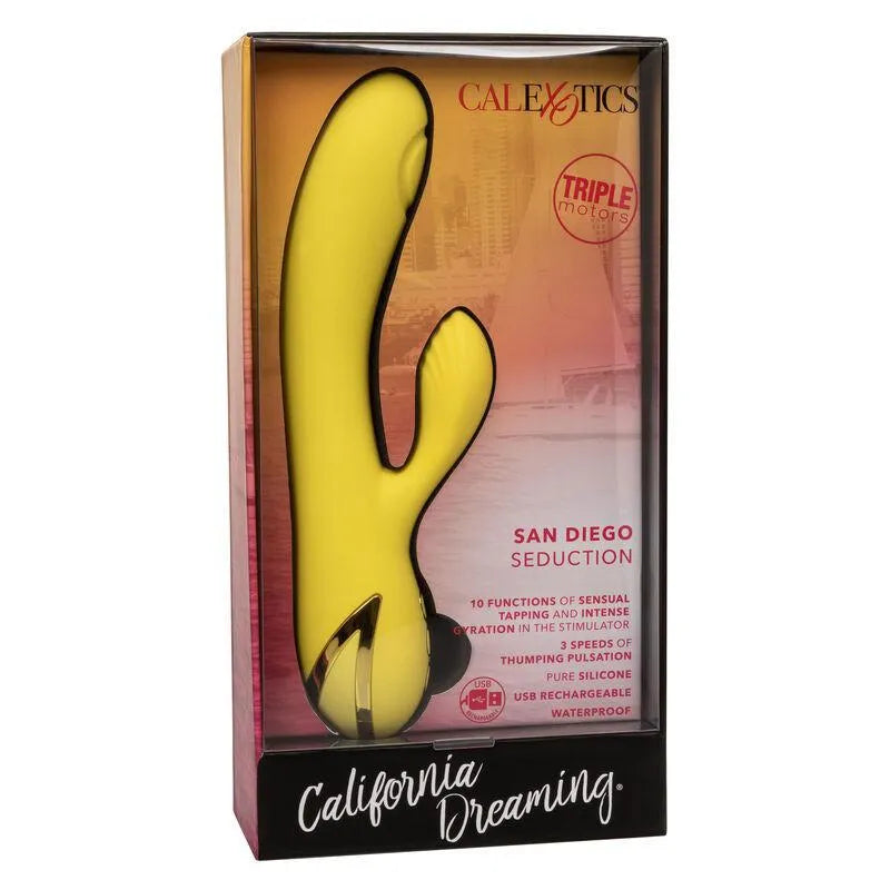 Vibromasseur Silicone Puissant Avec Stimulateur Clitoridien Rotatif
