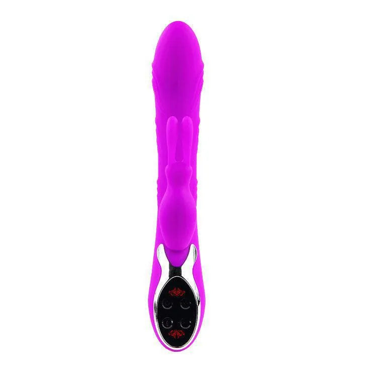 Vibromasseur Silicone Rechargeable Double Moteur
