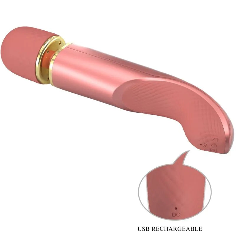 Vibromasseur Silicone Rose Puissant Rechargeable