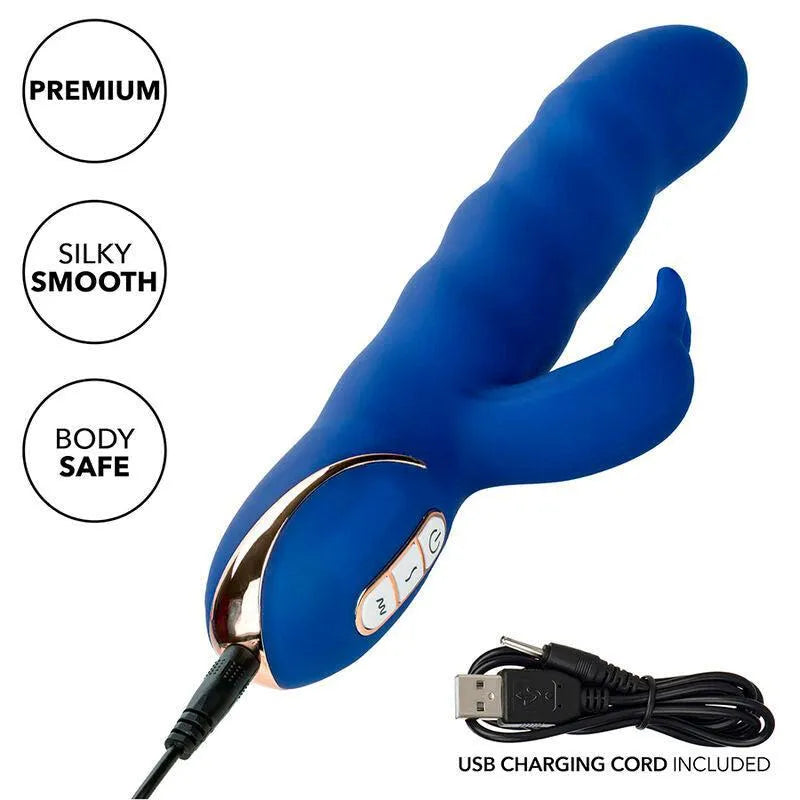 Vibromasseur Silicone Étanche Mouvement Ondulant 30E Anniversaire