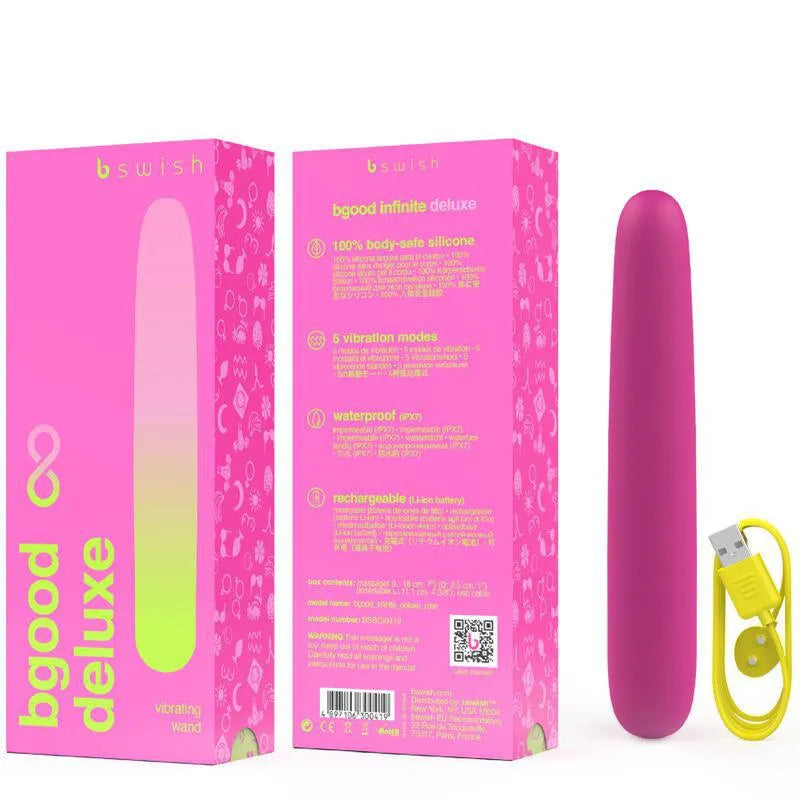 Vibromasseur Silicone Étanche Rechargeable 5 Modes