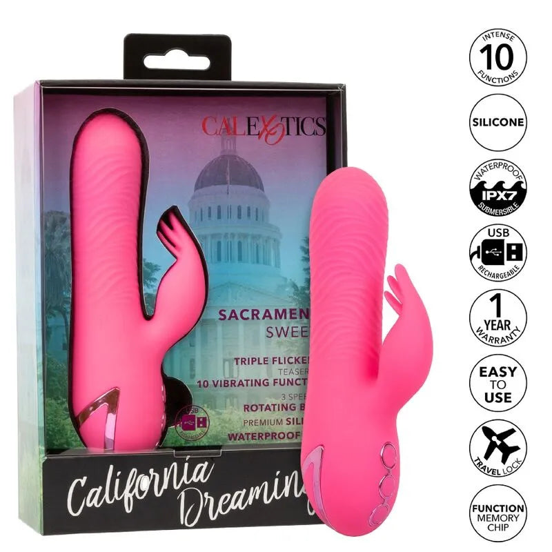 Vibromasseur Silicone Étanche Rechargeable Avec Rotation Et Vibration