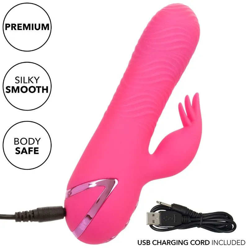 Vibromasseur Silicone Étanche Rechargeable Avec Rotation Et Vibration
