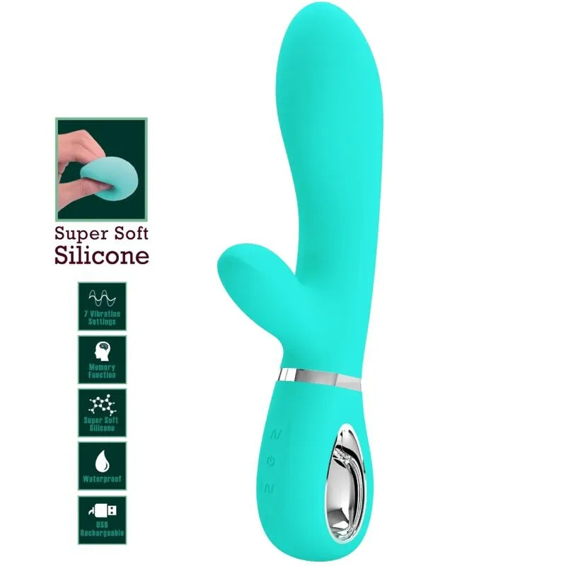 Vibromasseur Silicone Violet 7 Fonctions