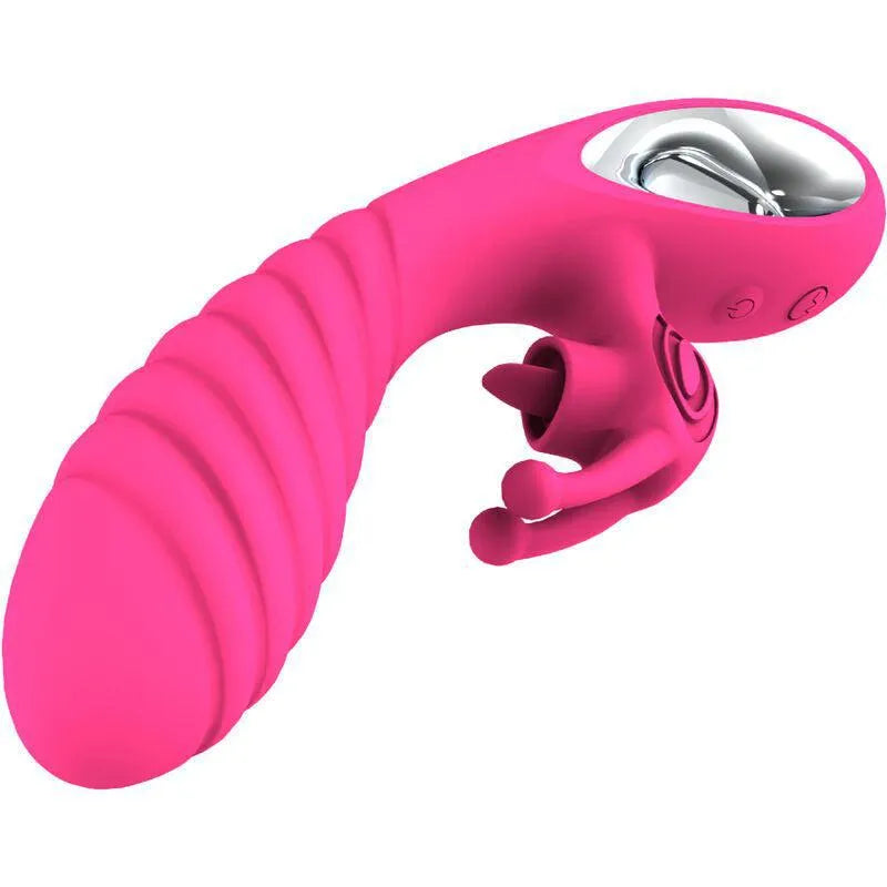 Vibromasseur Silicone Violet Rechargeable Étanche