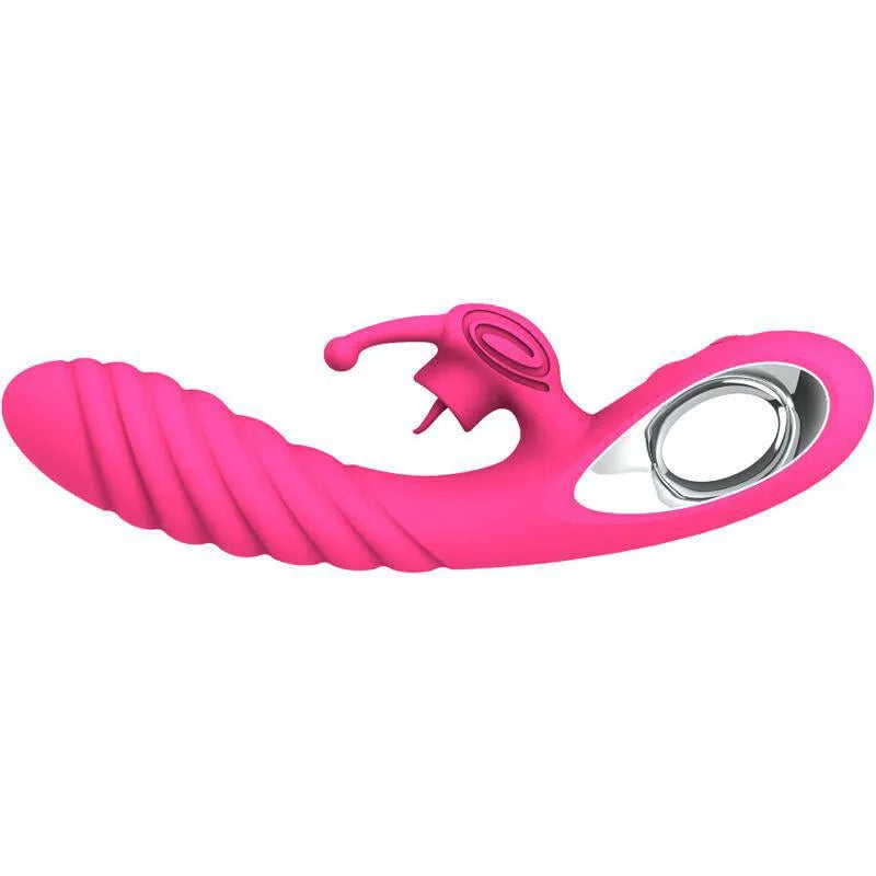 Vibromasseur Silicone Violet Rechargeable Étanche