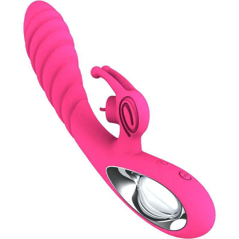 Vibromasseur Silicone Violet Rechargeable Étanche