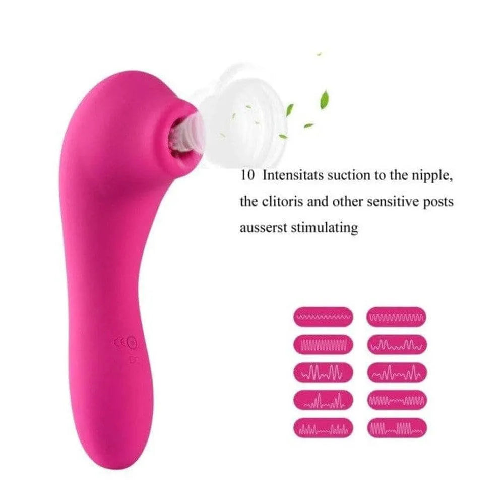 Vibromasseur Stimulateur Rose Double Fonctionnalité