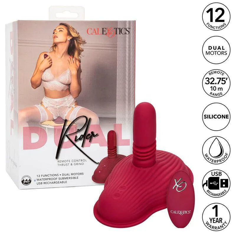 Vibromasseur Télécommandé Silicone Double Moteur