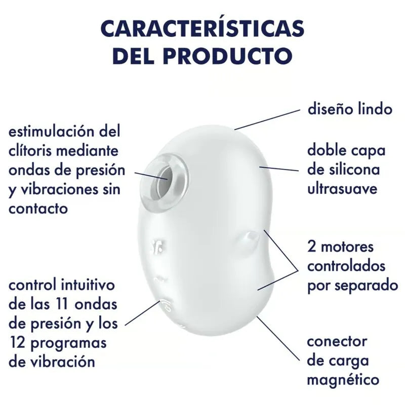 Vibromasseur Étanche Clitoridien Silicone Satisfyer