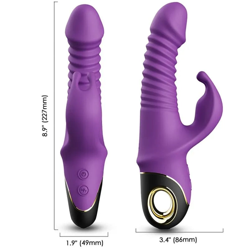 Vibromasseur Étanche Silicone Médical 9 Modes