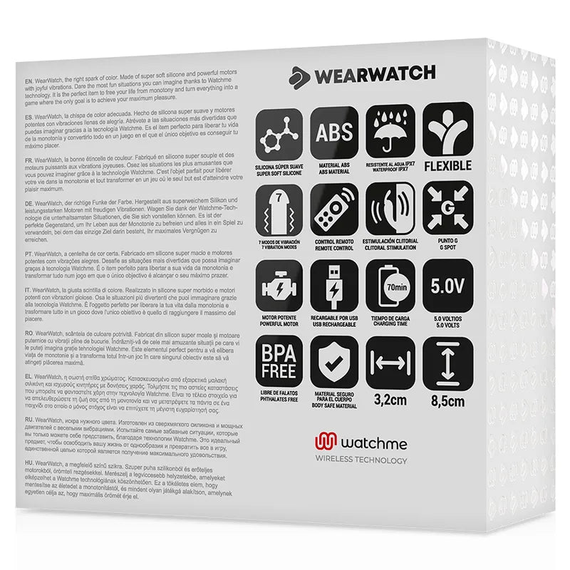 Vibromasseur Étanche Silicone Médical Watchme
