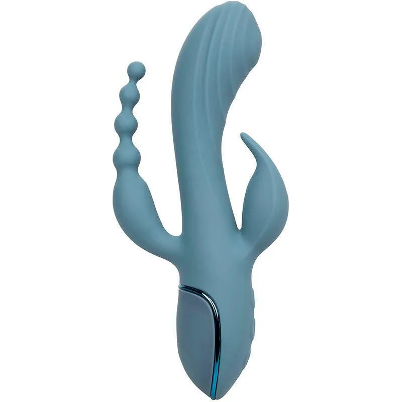 Vibromasseur Triple Action Silicone Étanche Rechargeable