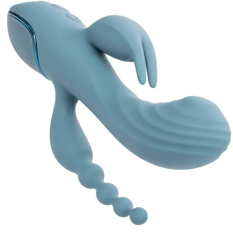 Vibromasseur Triple Action Silicone Étanche Rechargeable