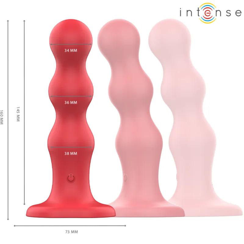 Vibromasseur Ventouse Silicone Rouge Étanche