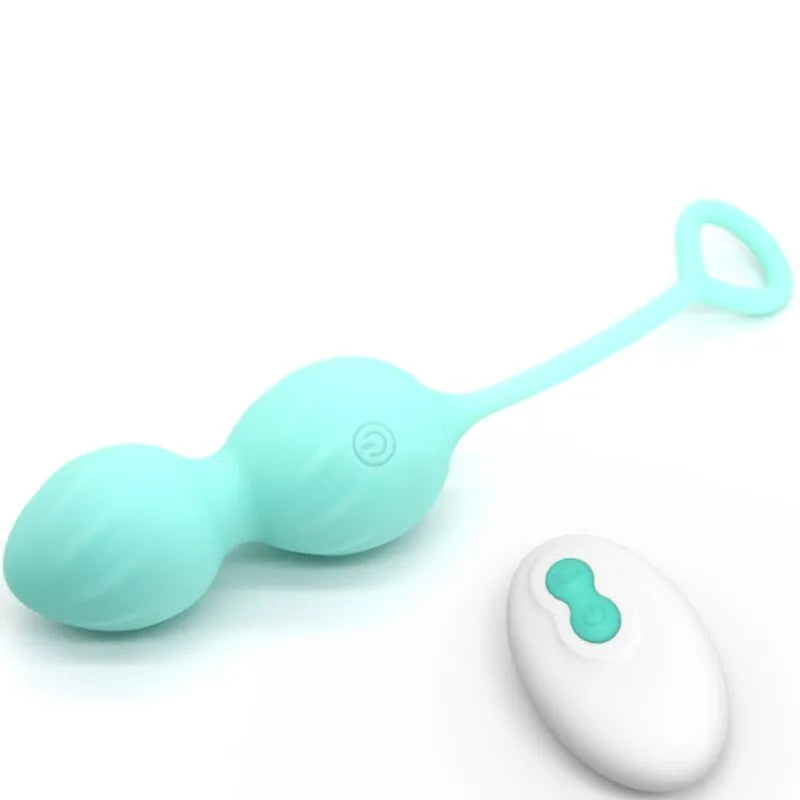 Vibromasseur Vert Abs-Silicone Étanche Télécommandé