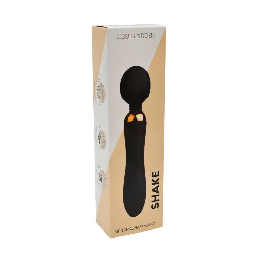 Vibromasseur Wand Noir Silicone Double Moteur