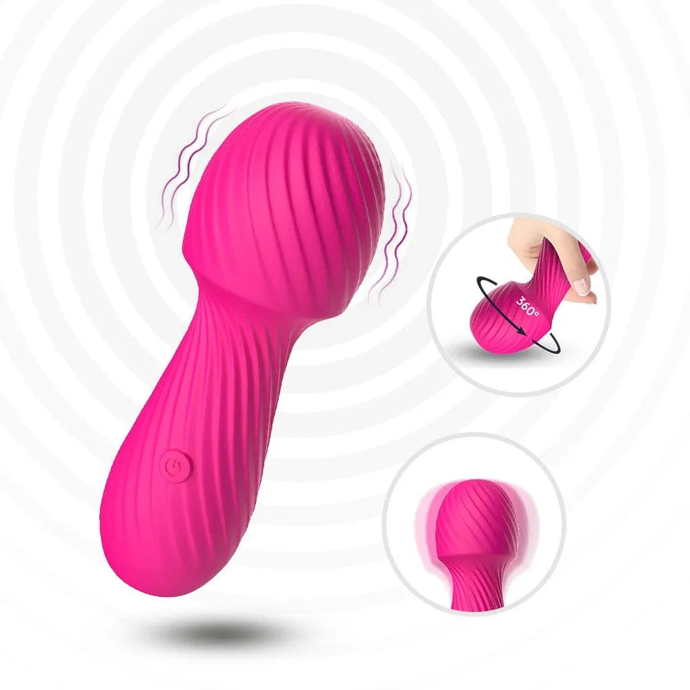 Vibromasseur Wand Rose Ergonomique Rechargeable