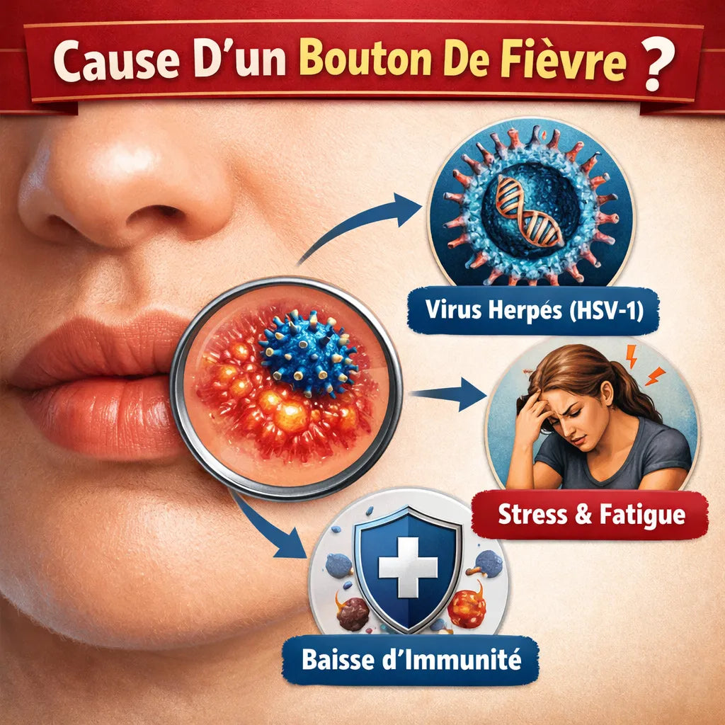 Cause D'Un Bouton De Fièvre ?