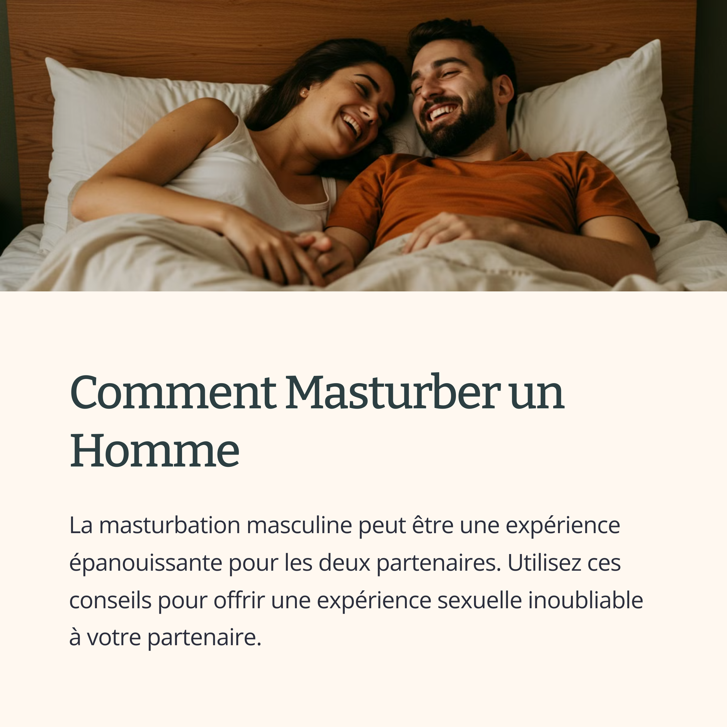 Comment Masturber Homme?