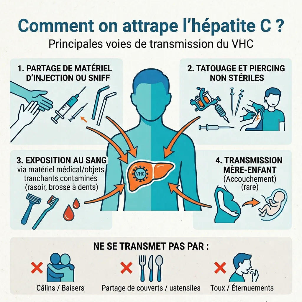 Comment On Attrape L'Hépatite C ?
