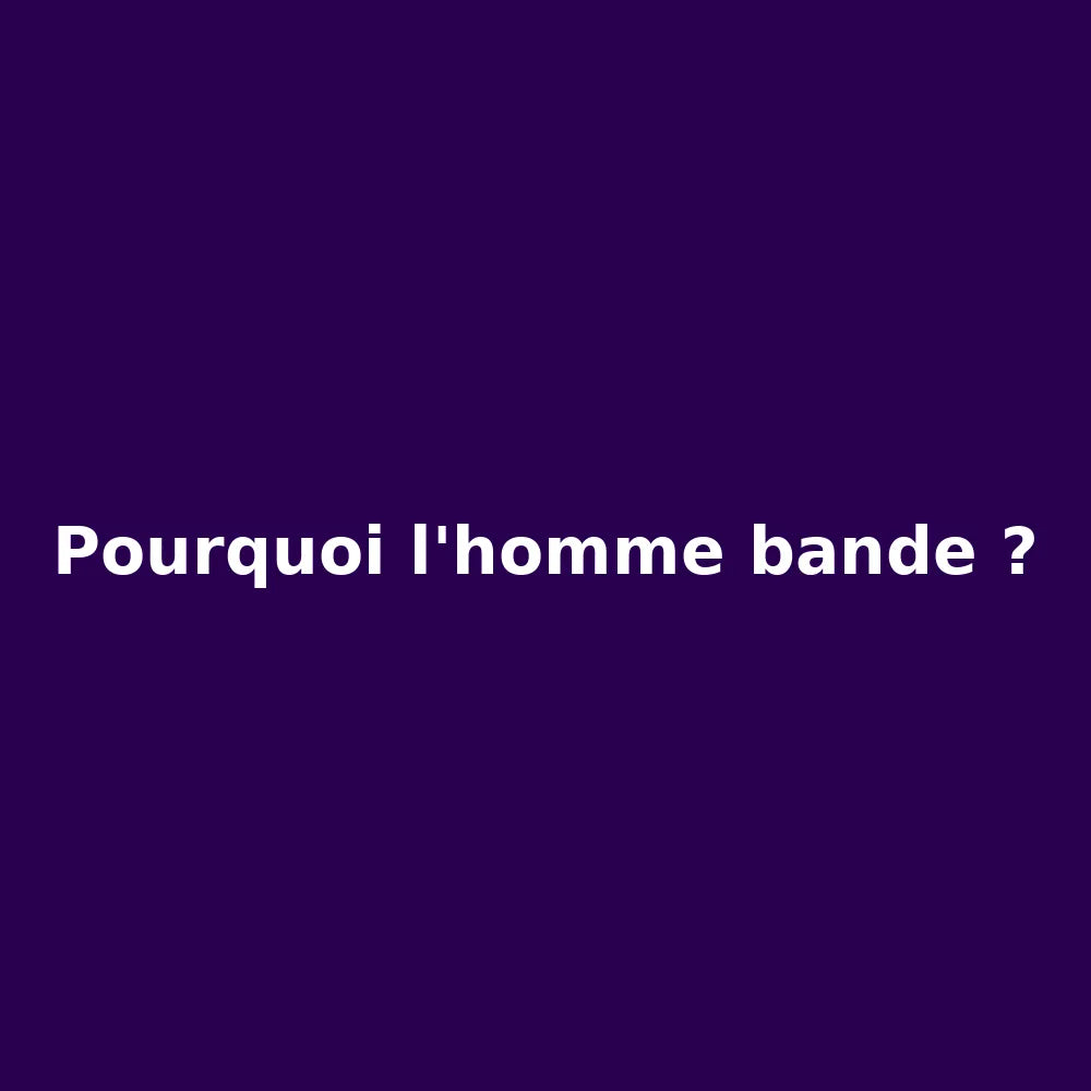 Pourquoi L'Homme Bande ?