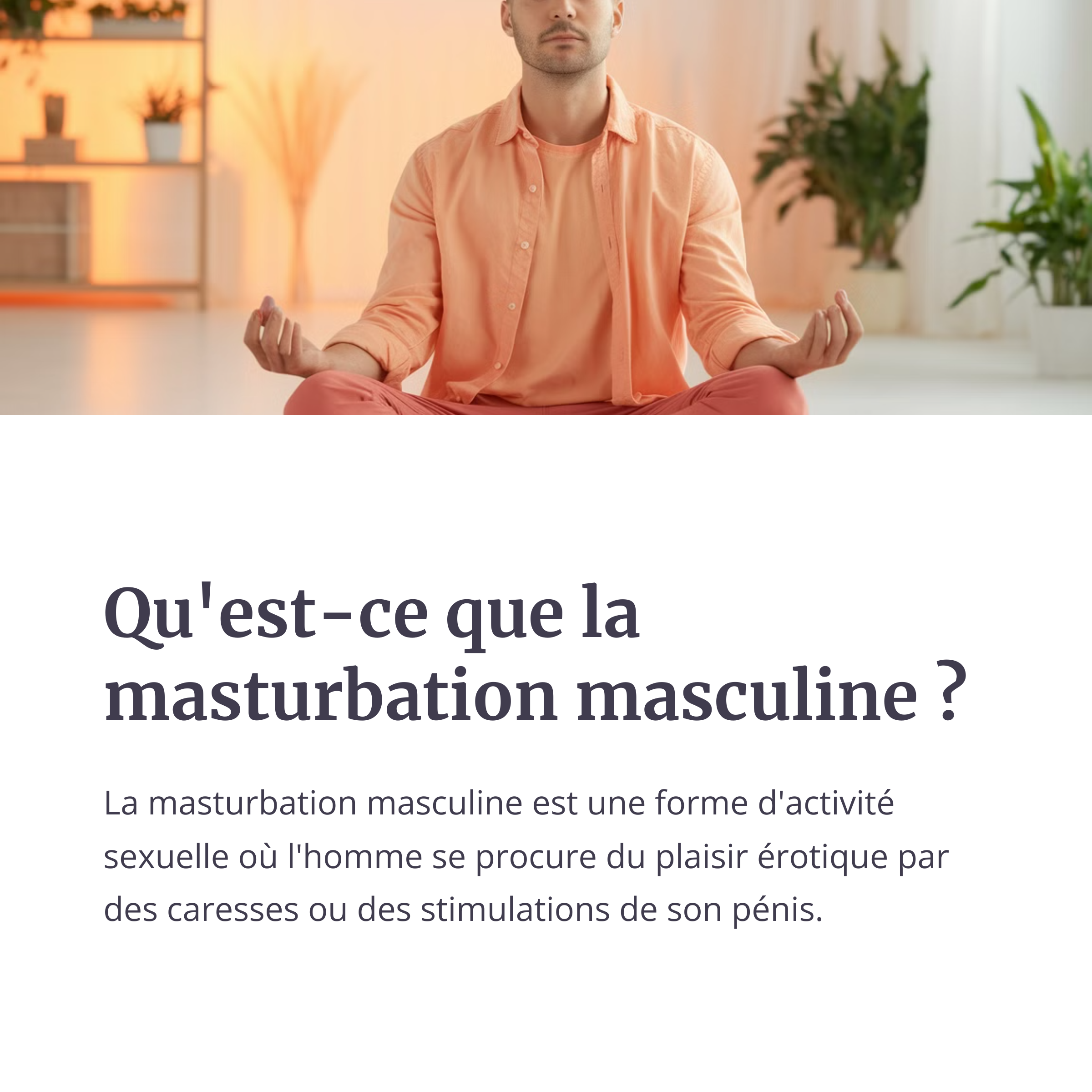 Comment L'Homme Se Masturbe?