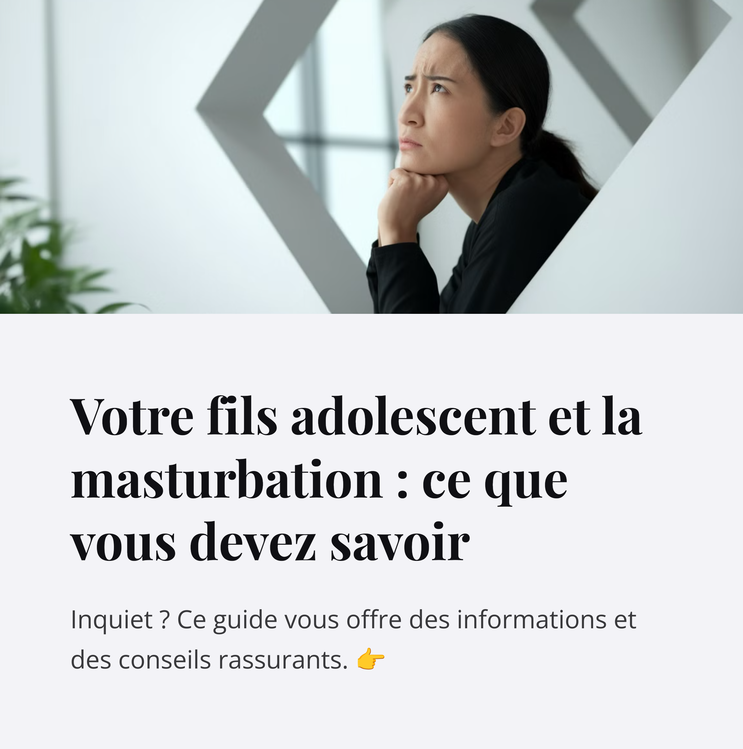 Comment Savoir Si Mon Fils Se Masturbe?