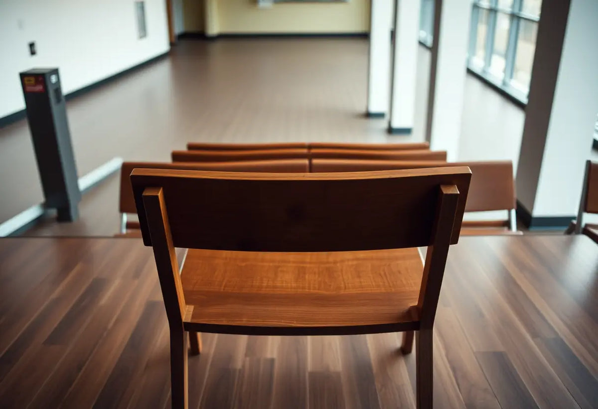 Un fauteuil vide dans une salle d'attente pour le suivi de la procréation