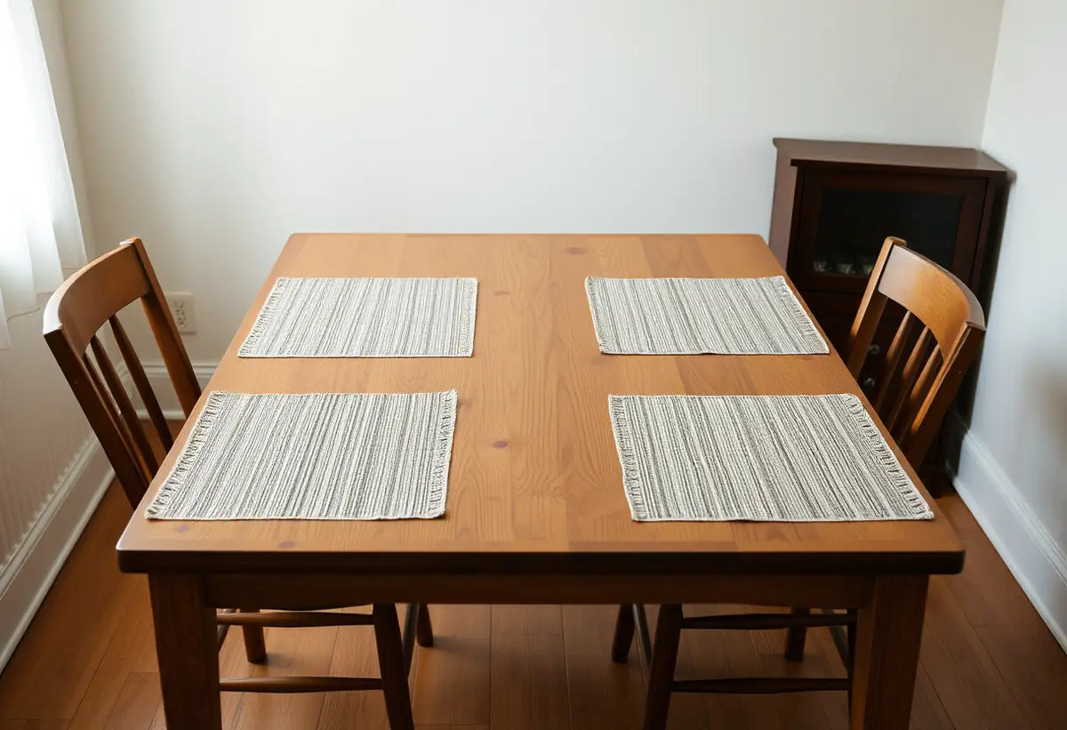 Table de cuisine avec deux chaises, après une dispute