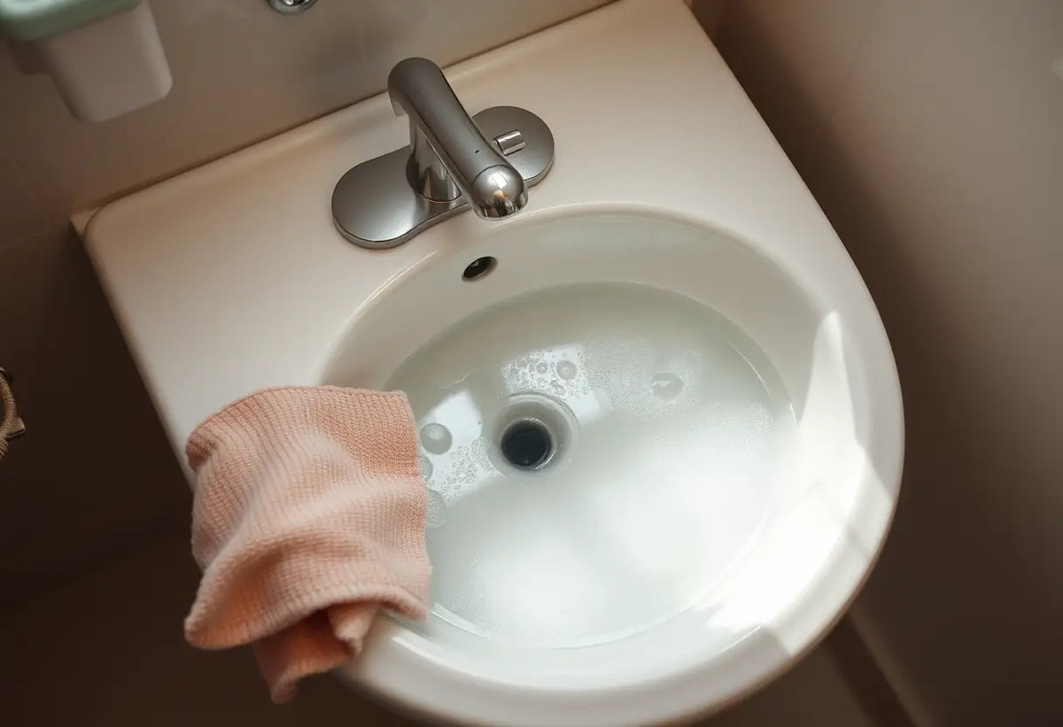 Lavabo avec eau chaude pour le confort après implantation