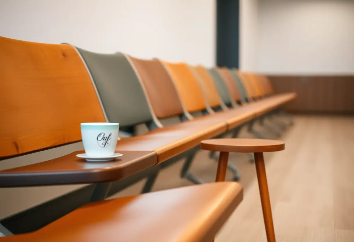Une chaise dans un hall d'attente pendant l'attente d'une consultation PMA