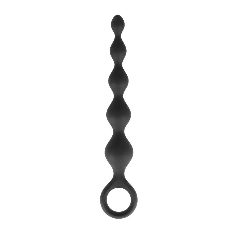 Chaîne Anale Silicone Sécuritaire Débutants Dorcel Noir 17cm 1-2,5cm