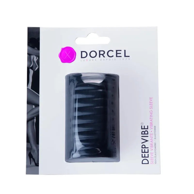 Gaine Orgasmique Vibrante Dorcel Deep Vibe Élastomère Flexible Couples Noir