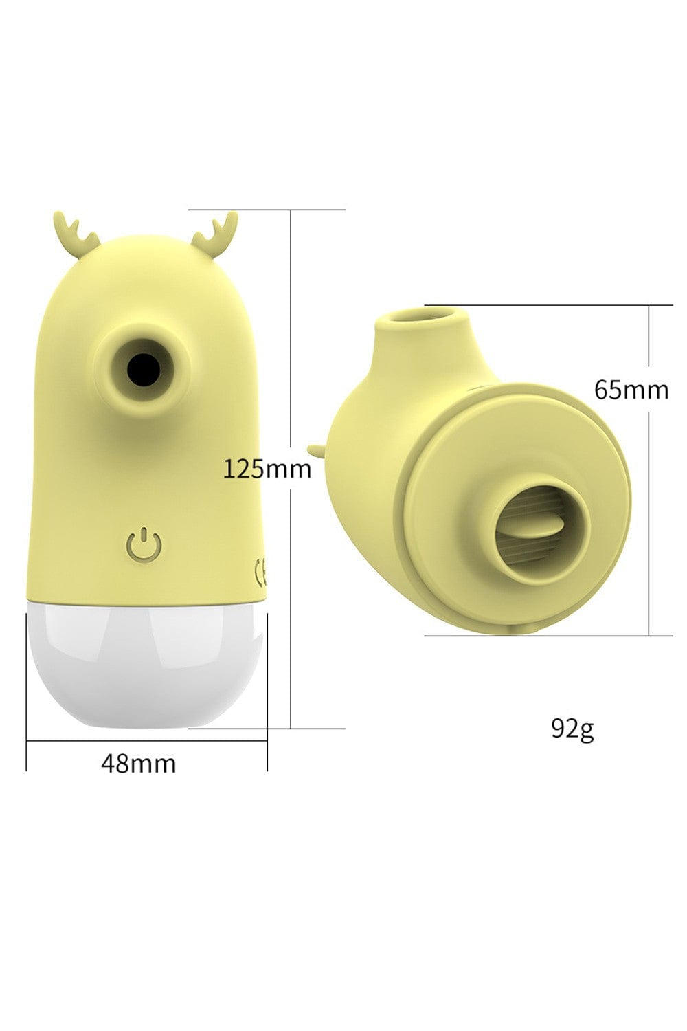 2 en 1 Stimulateur clitoridien par vibrations et par langue USB Cerf - BOZ-051