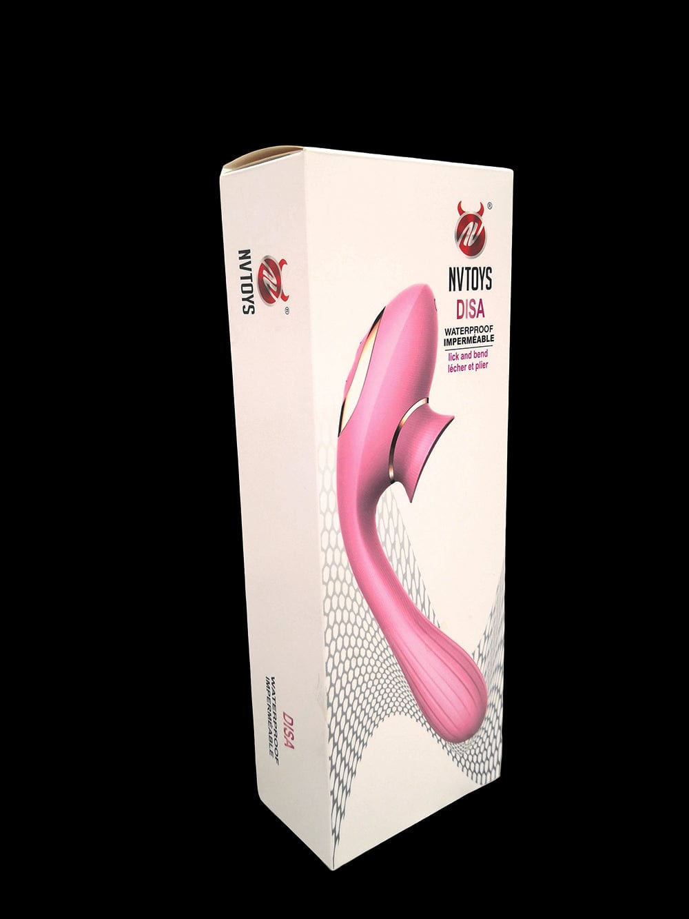 2 en 1 Stimulateur de clitoris avec langue et vibromasseur pour G USB flexible violet DISA - WS-NV025