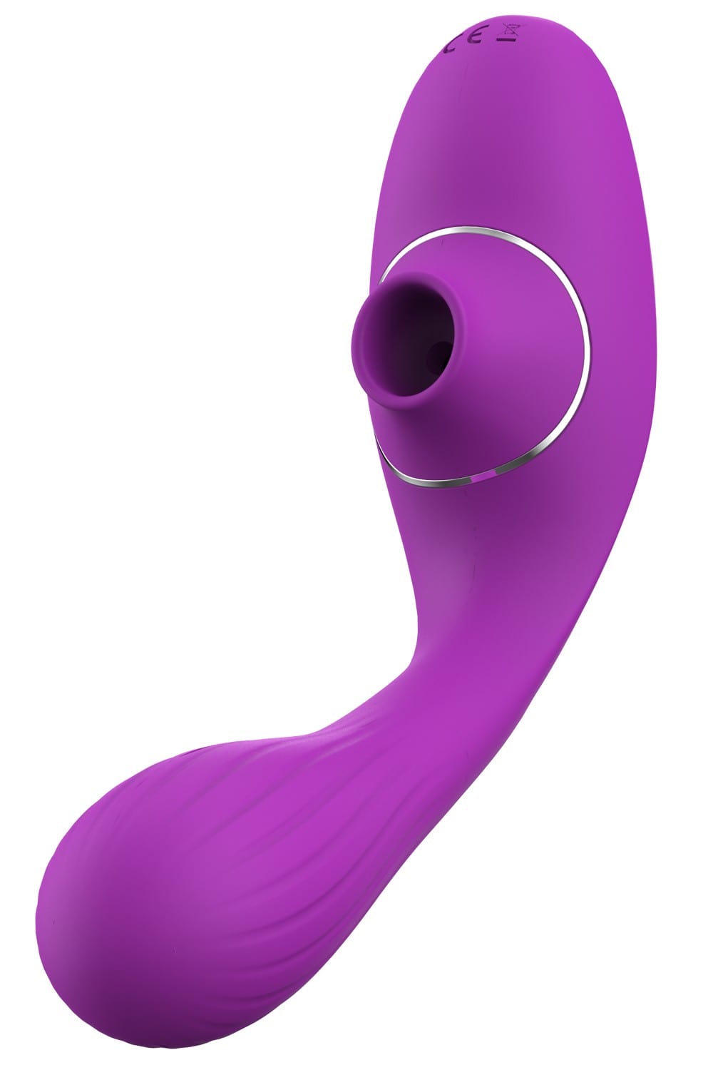 2 en 1 stimulateur de clitoris sur membrane et vibromasseur point G USB violet flexible USB violet flexible DINA - WS-NV017PUR