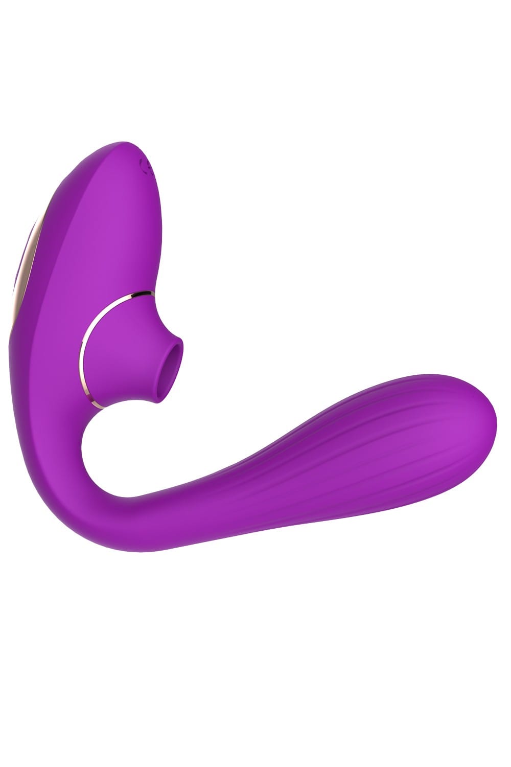 2 en 1 stimulateur de clitoris sur membrane et vibromasseur point G USB violet flexible USB violet flexible DINA - WS-NV017PUR