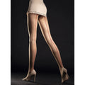 Collants transparents couture rouge nude chic glamour soirée romantique 20 deniers