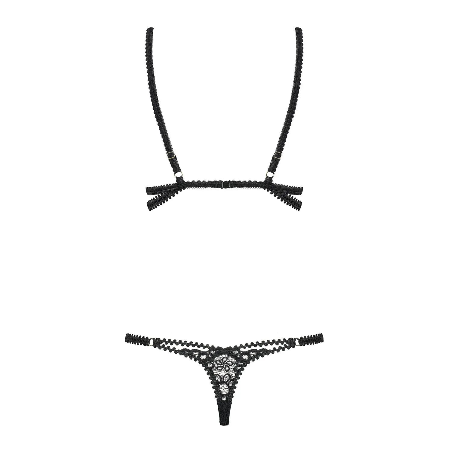 Body en dentelle noire, élastiques ajustables, design sensuel et élégant, met en valeur la morphologie féminine.