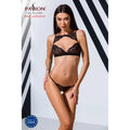 Ensemble lingerie dentelle noire Veronique Passion soutien-gorge string deux pièces
