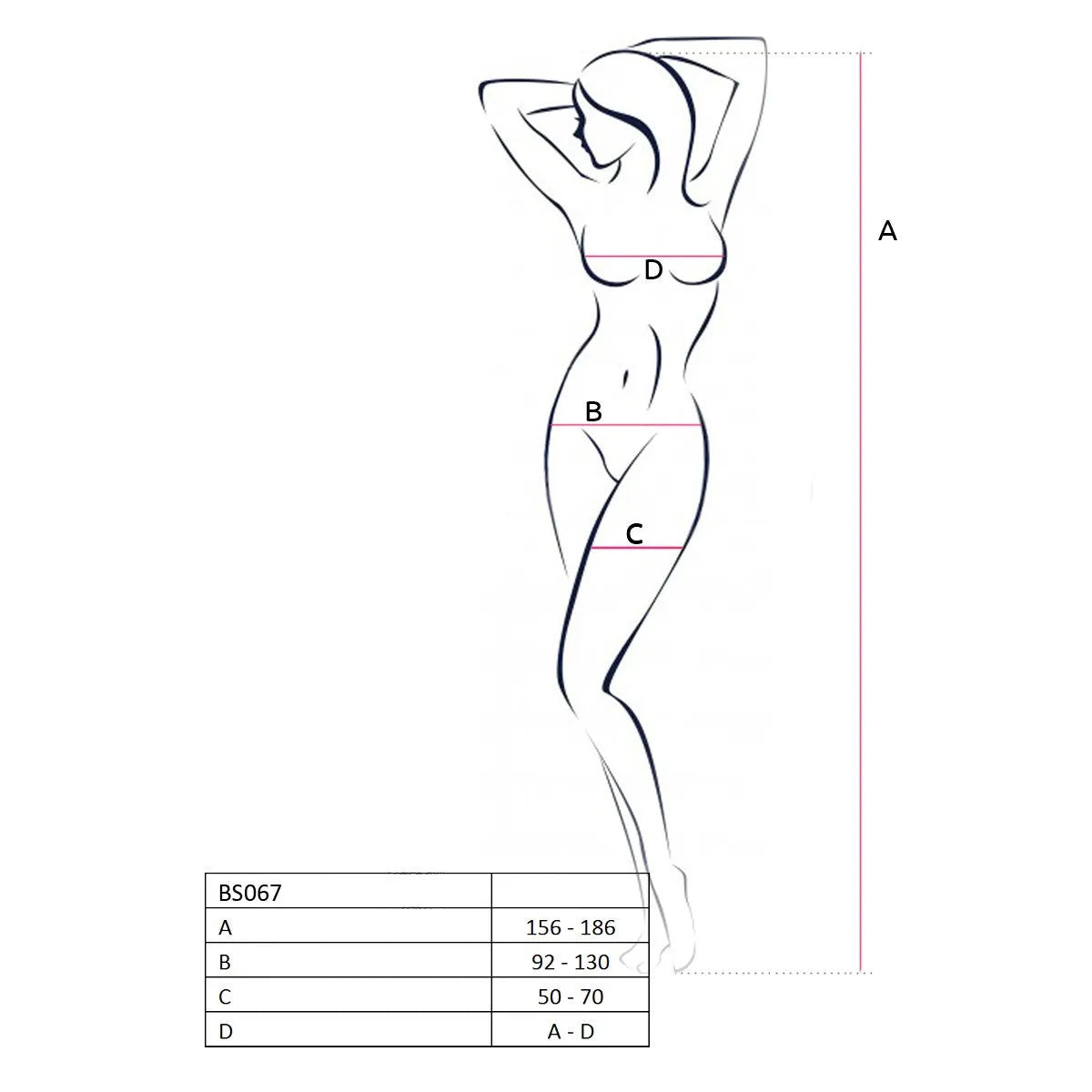 Bodystocking rouge Passion BS067, dentelle élégante, taille unique 36-42, design séduisant et élastique, polyamide et élas...