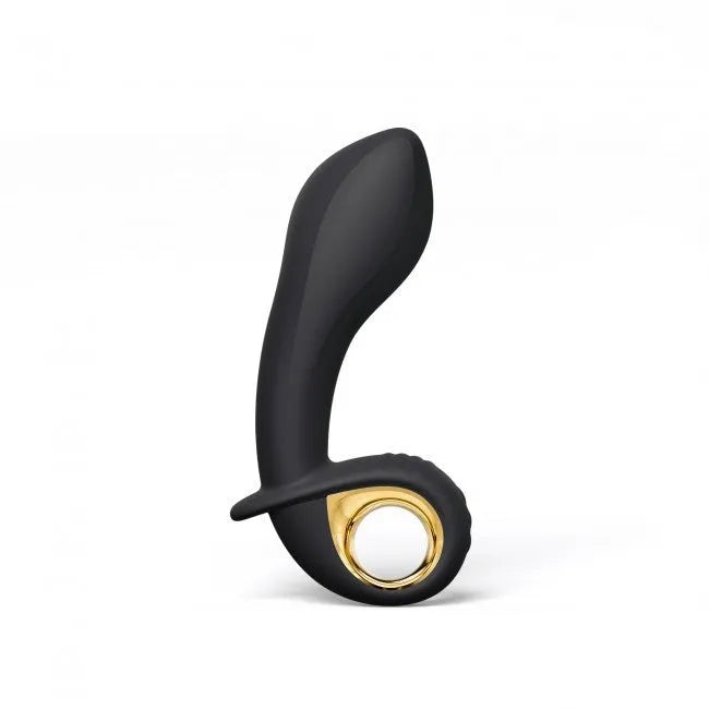Vibromasseur gonflant silicone noir or tête gonflable ergonomique Dorcel