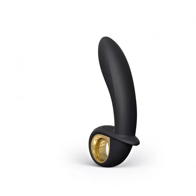 Vibromasseur gonflant silicone noir or tête gonflable ergonomique Dorcel