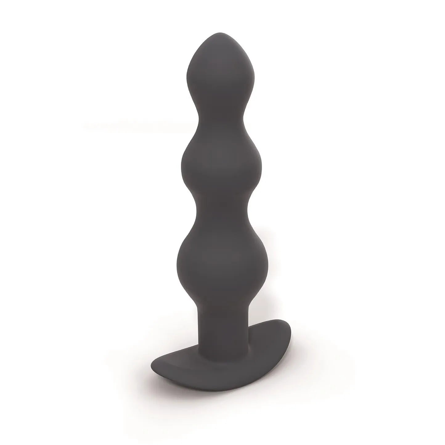 Chaîne anale vibrante noire, 3 boules, design ergonomique, chargement USB, plaisir intense, produit intime élégant.