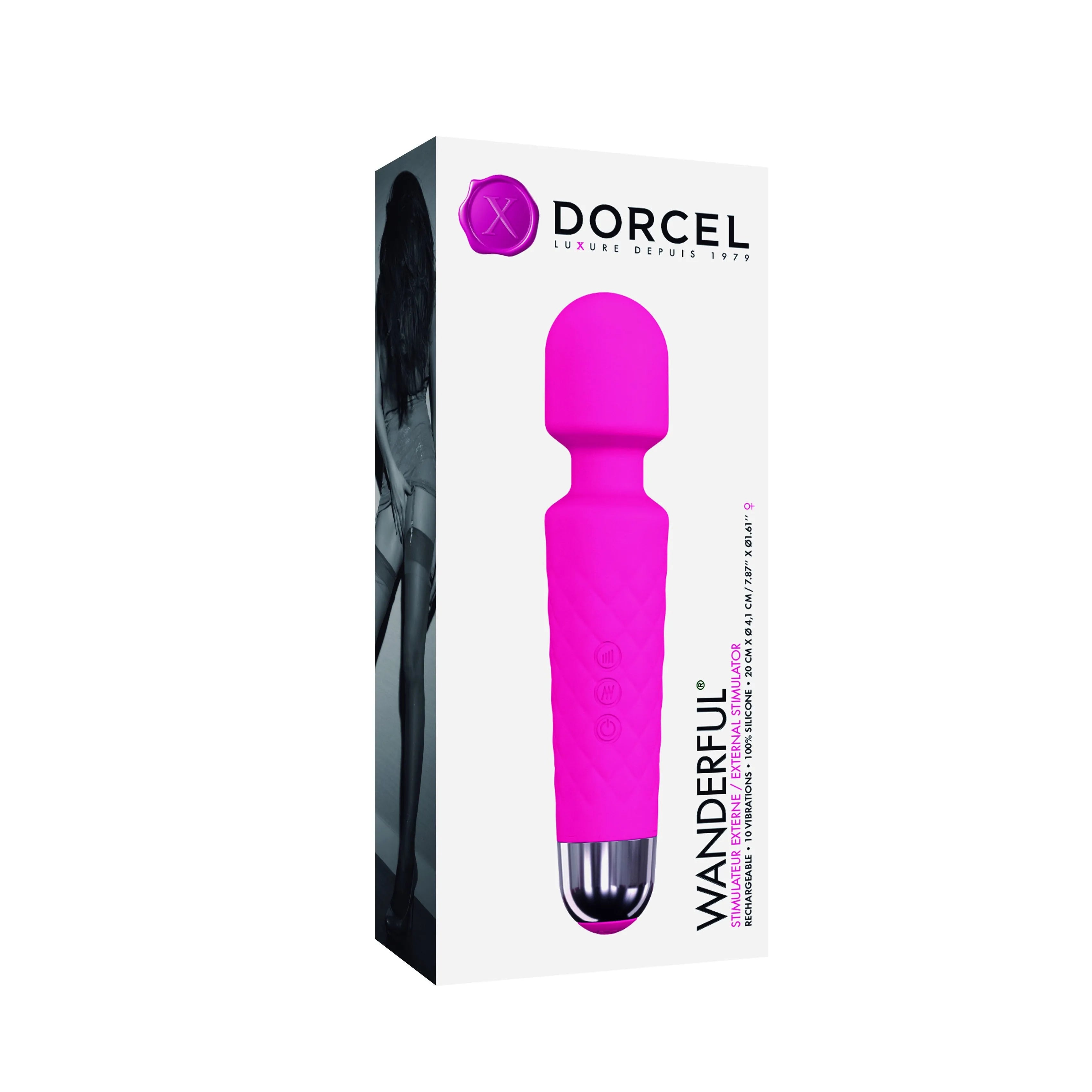 Stimulateur clitoridien silicone noir ultra-puissant rechargeable 10 modes waterproof